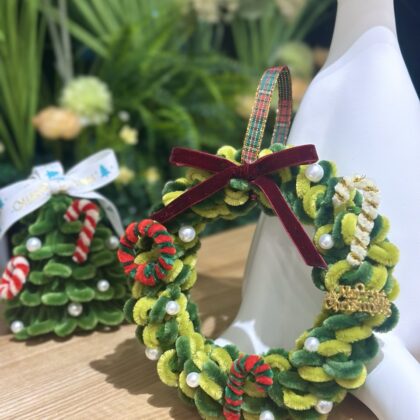 扭扭棒聖誕花環工作坊