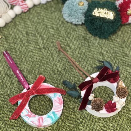 擴香石聖誕花環工作坊