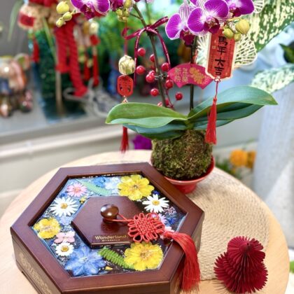 花開富貴(壓花)新年全盒工作坊