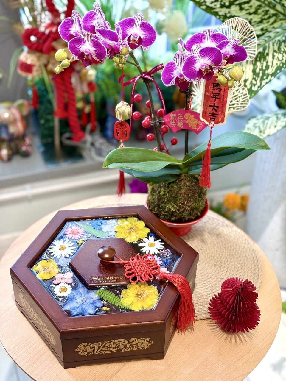 花開富貴(壓花)新年全盒工作坊
